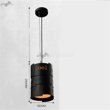 

JW Modern Kitchen Lamps Loft Vintage Mason Jar Lights Wrought Iron Cafe Bar Dinning Room Pendant Lamp Lampada Indoor Living Room