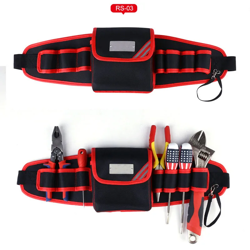 High Quality Waist Tool Bag Tool Belt For Screwdriver Pouch Durable Waist Tool Holder Adjustable Electric Drill Bag
