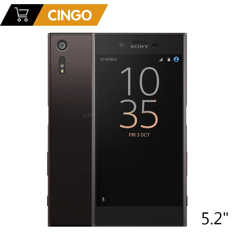 Оригинальный разблокированный сотовый телефон Sony Xperia XZ F8332 с двумя Sim картами 3 ГБ