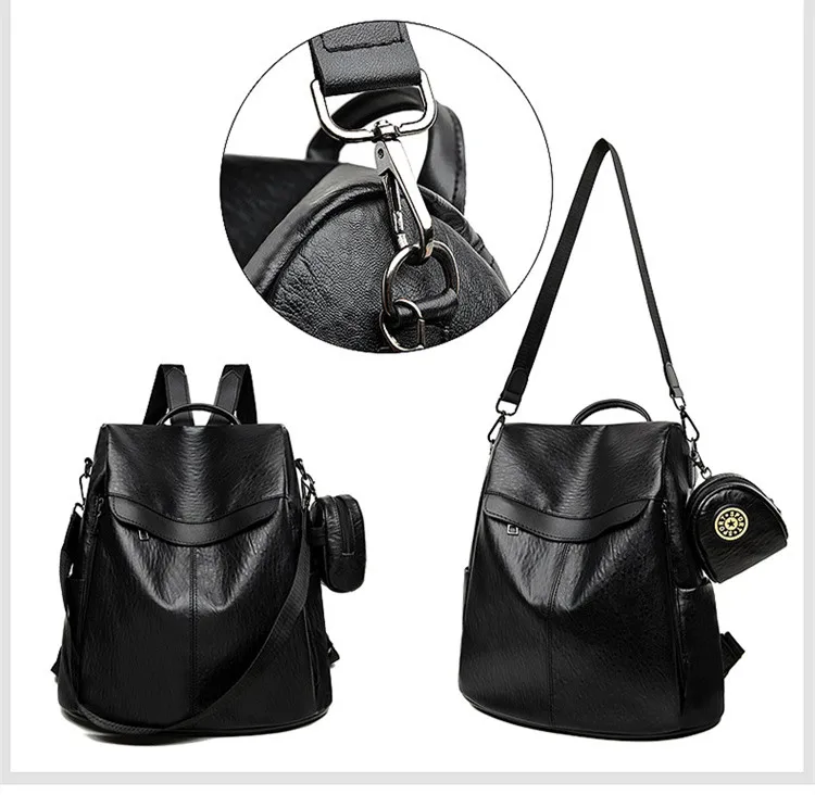 grande capacidade bolsa feminina mochila à prova