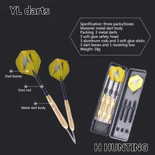 3 жесткий острым Латунь Дартс 18 г Профессиональный Дартс крытый спорт булавки спортивные игры