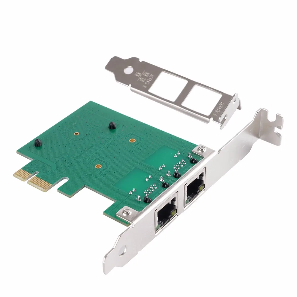 Сетевой адаптер ORICO с 2 портами PCIE на гигабитный адаптер PCI-e X1 на RJ45 адаптер самоадаптивный на 10 м/100 м/1000 м