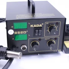 Электрические паяльники Kada852D+ паяльная машина 110 V/220 В горячий воздушный пистолет паяльная станция kada852D