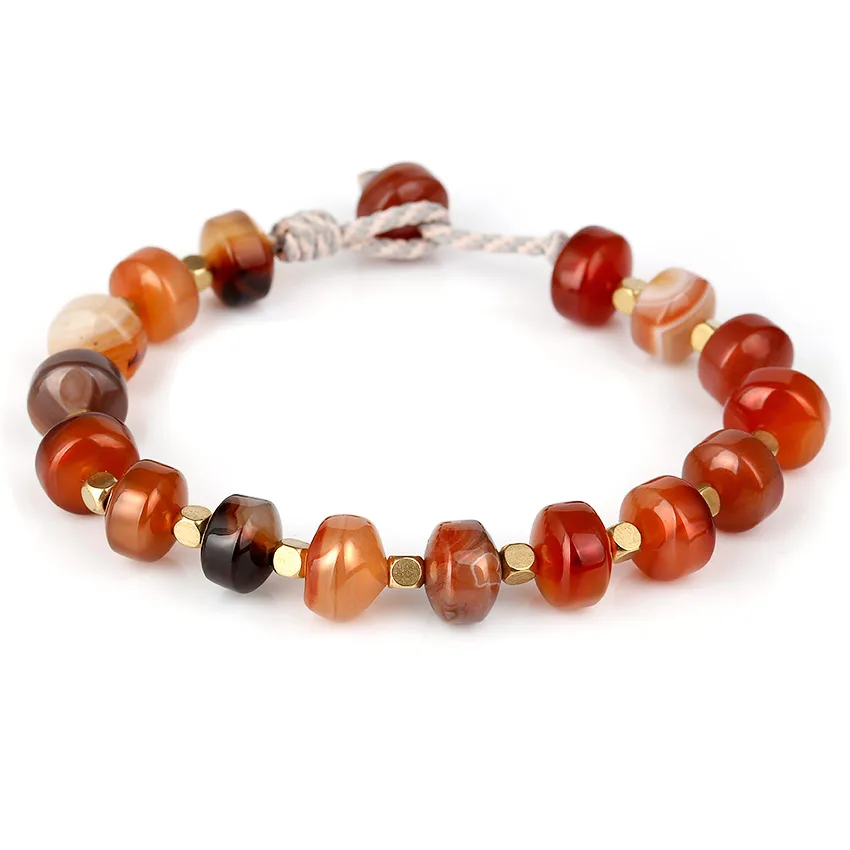 Moories-Sea-Glass-Boho-Bracelets-Summer-Women's-Bohemian-Bracelet-for-Women-men-Natural-Stones-Bracelet Stainless-Steel-Sliding-Buckle-Handmade-Adjustable-Bracelets-for-Woman-Jewelry-Fashion-2018-Wooden-. ( (3)