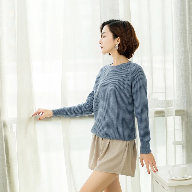 HZYRMY Autumn Winter New Women' Cashmere Sweater Fashion O-Neck Loose High-quality Solid Color Wool Pullover Short Soft Sweaters HZYRMY Autumn Winter New Women' Cashmere Sweater Fashion O-Neck Loose High-quality Solid Color Wool Pullover Short Soft Sweaters