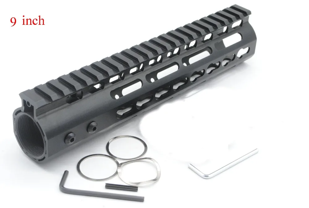 Черный " 9" 1" 12" 13," 15" дюймов AR-15 поплавок Keymod Handguard Пикатинни для охоты тактический прицел крепление системы