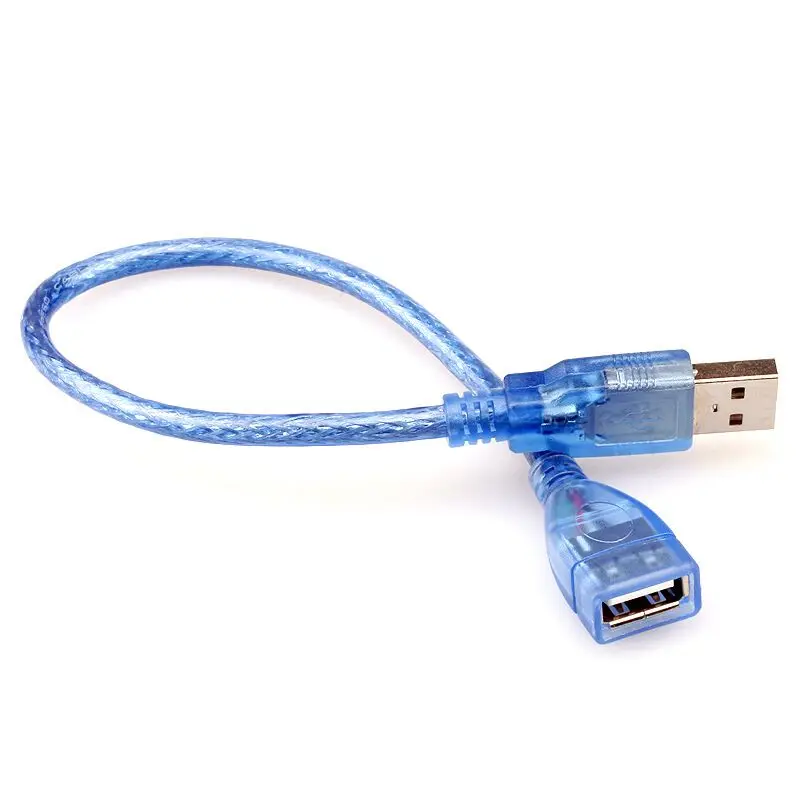 USB 2.0 تمديد كابل الذكور إلى الإناث USB موسع البيانات كابلات ل لوحة المفاتيح طابعة كاميرا الماوس التلفزيون الكمبيوتر تمديد كابل
