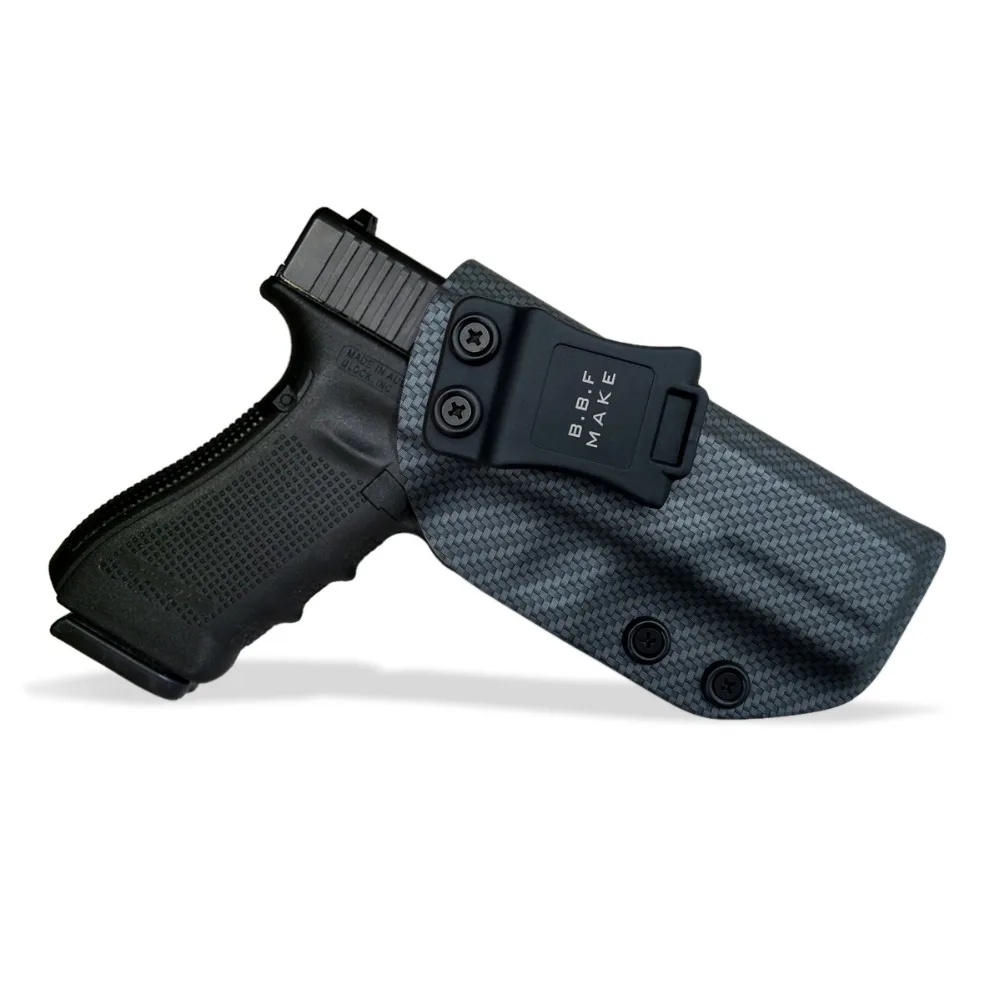 IWB/OWB тактическая кобура из углеродного волокна KYDEX пистолет Glock 19 17 25 26 27 28 43 22 23 31 32 33 внутри скрытый чехол для пистолета