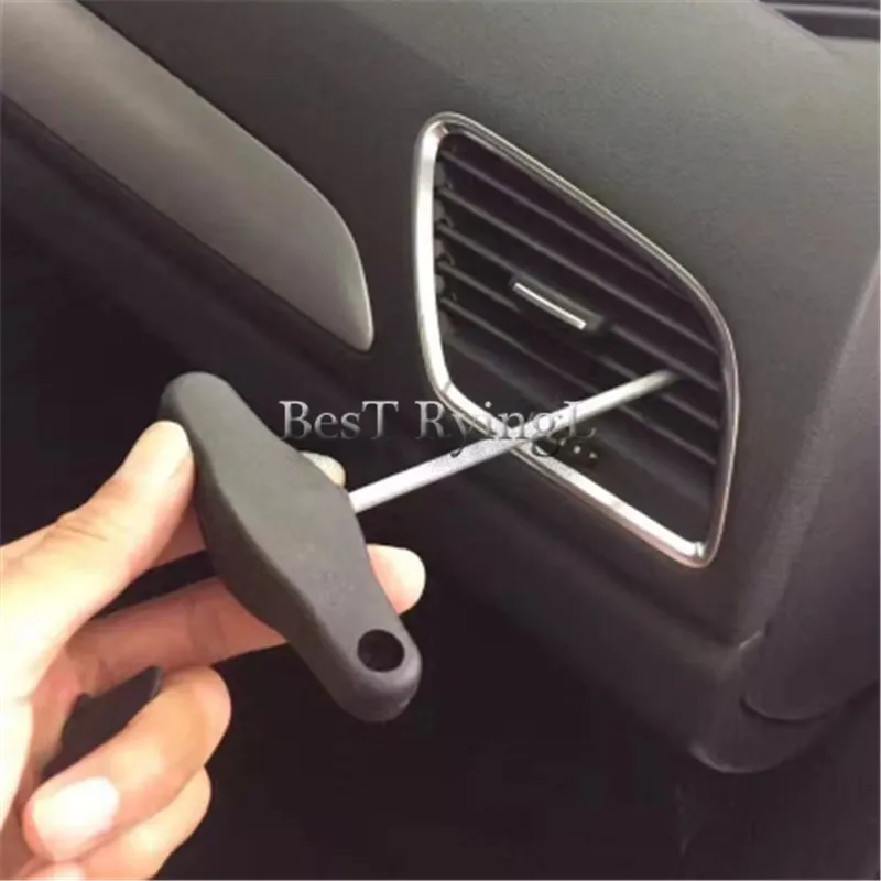 

LL 1PCS 3438 T- Handle Handbrake Pull-out Hook V-W Au-di Removing And Installing Tool Da-shBo-ard Trims Removal Tool