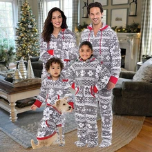 Одинаковые рождественские пижамы для всей семьи; Новинка года; Рождественская одежда для сна с принтом для детей и женщин; одежда для сна; Лидер продаж; семейный Пижамный набор