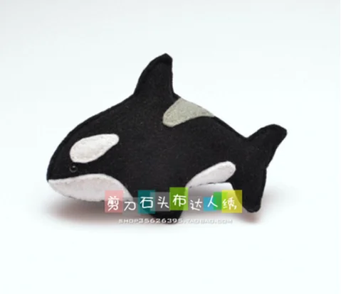 DIY underwater world marine animals Fabric Felt kit Non-woven cloth Craft DIY Sewing set Handwork Material needlework suppl