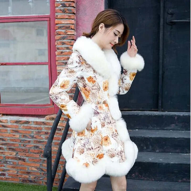 Vetement femme 2018 модные пальто с мехом новые женские зимние в Корейском стиле модное