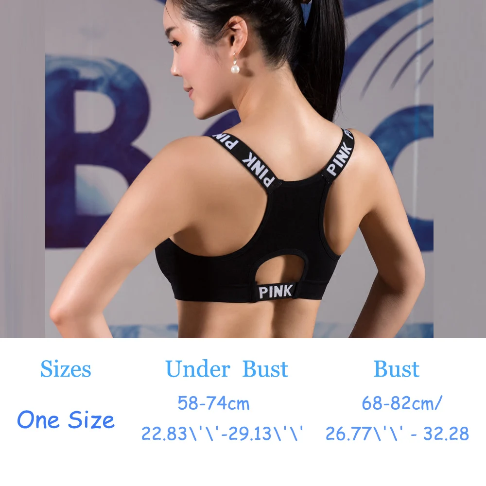 HIBUBBLE Women Sport Bra Top Black Padded Yoga Brassiere Fitness Sports Tank Top Female Sport Yoga Bra Push Up Sports Bra HIBUBBLE Women Sport Bra Top Black Padded Yoga Brassiere Fitness Sports Tank Top Female Sport Yoga Bra Push Up Sports Bra