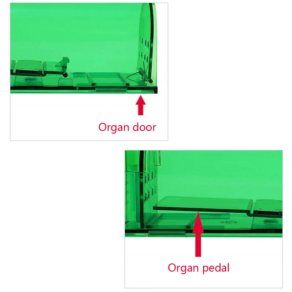2 шт. чехол-ловушка для мыши, пластиковая многоразовая ловушка для крыс, клетка для грызунов, вредителей, гуманная большая живущая ловушка для домашнего сада