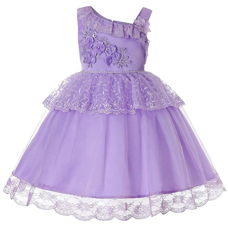 

Girl Strap Princess Dresses Piano Performance Sleeveless Dress Lace Pageant Flowers Dresses Kid Costumes