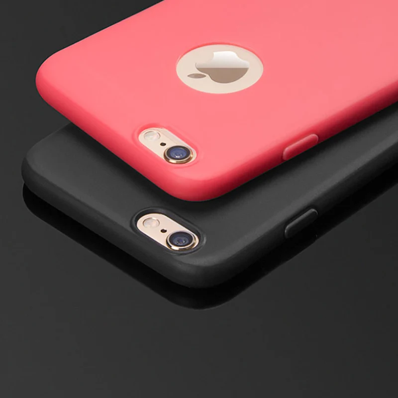 COQUEN Soft Silicone Case For iPhone 6 S 6s 7 8 Plus 7Plus 8Plus Phone Cases Cute Candy For iPhone 5s se 5 X Xs Mas XR 7 Case On