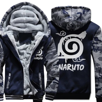 

Men's Sportswear Harajuku Hoody 2018 Hot Winter Thick Fleece Sweatshirts Men Print naruto sasuke hoodie Streetwear Fitness