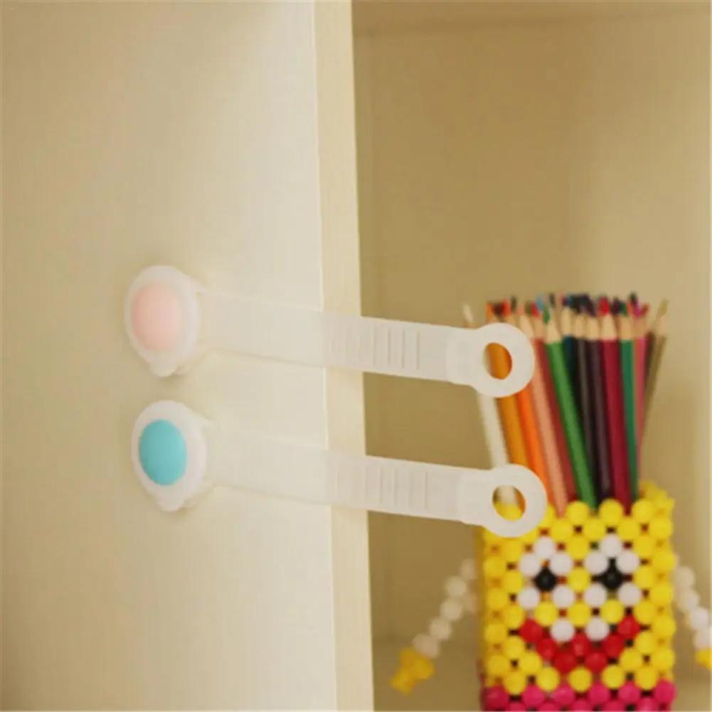 Long Multifunction Drawer Door Cabinet Cupboard Toilet Safety Locks Baby Kids Safety Care Plastic Locks Straps Infant Baby Safe