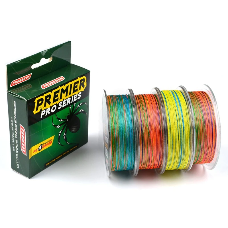 

Outdoor 100m 4 Stands Braided Fishing line PE Line Colorful Multifilament Braided Fishing Line Super Strong Fishing Rope