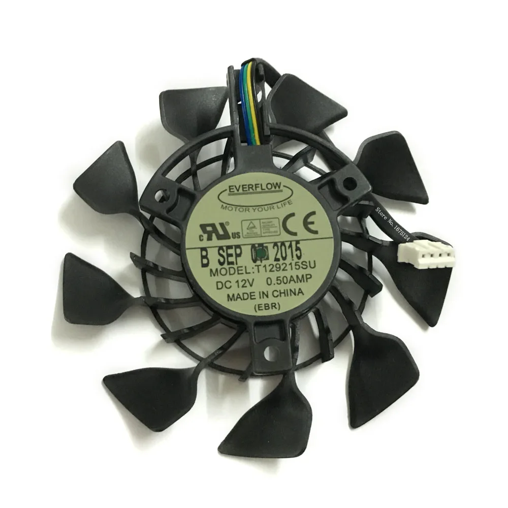 graphics card fan T129215SU 0.5A 85mm PWM 4Pin GPU VGA Cooler Fan For