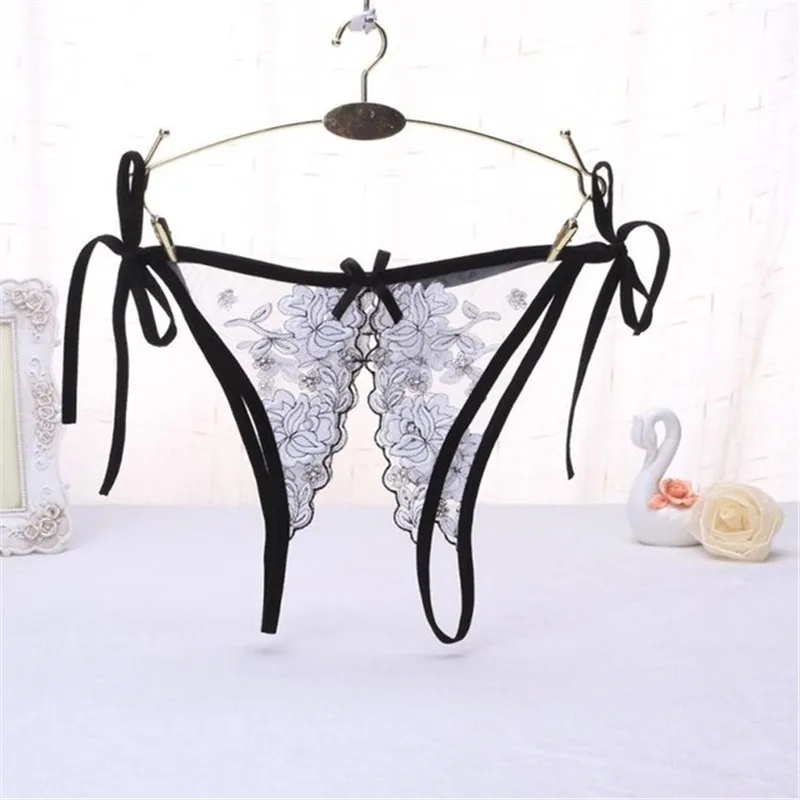Lace Sexy Lingerie hot Women Sexy Crotchless Transparent Panties Low Waist Thongs And G Strings Open Crotch Ladies Sex Underwear (6)