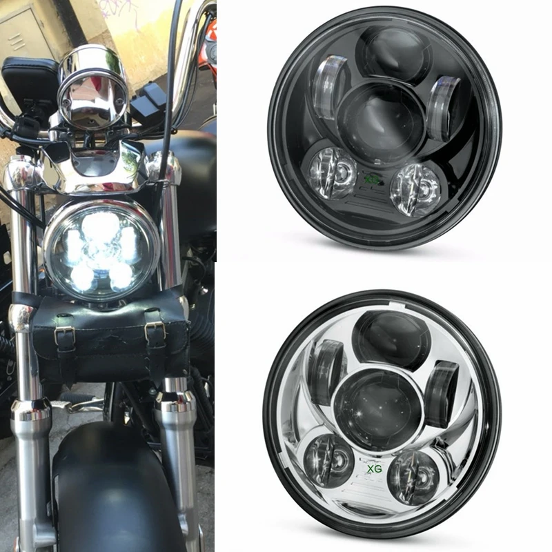 5-3/4 5.75 inch LED Headlight for Dyna Street Bob Super Wide Glide Low Rider Night Rod Train Softail Deuce Custom Sportster Iron 883-Black Custom Super Wide Glide Motorcycle,Black 5-3/4 5.75 inch LED Headlight for Dyna Street Bob Super Wide Glide Low Rider Night Rod Train Softail Deuce Custom Sportster Iron 883-Black Custom Super Wide Glide Motorcycle,Black