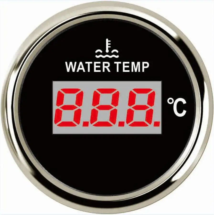 1 шт 52 мм Цифровой Температура воды датчики 40-120 температура воды 9 метров-32 v, пригодный для авто корабль сельскохозяйственной техники двигателей - Цвет: M14X1.5