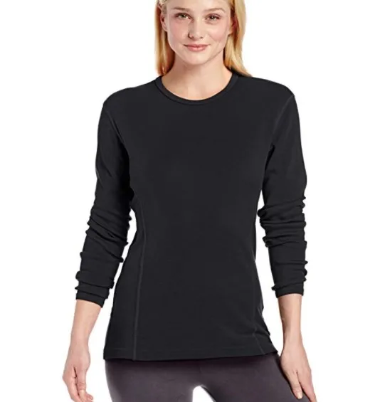 

100% Merino Wool Women Midweight Crew Next to Skin (NTS) Base Layer Women Tops Thermal Underwear Tops European Size S-L 160GSM