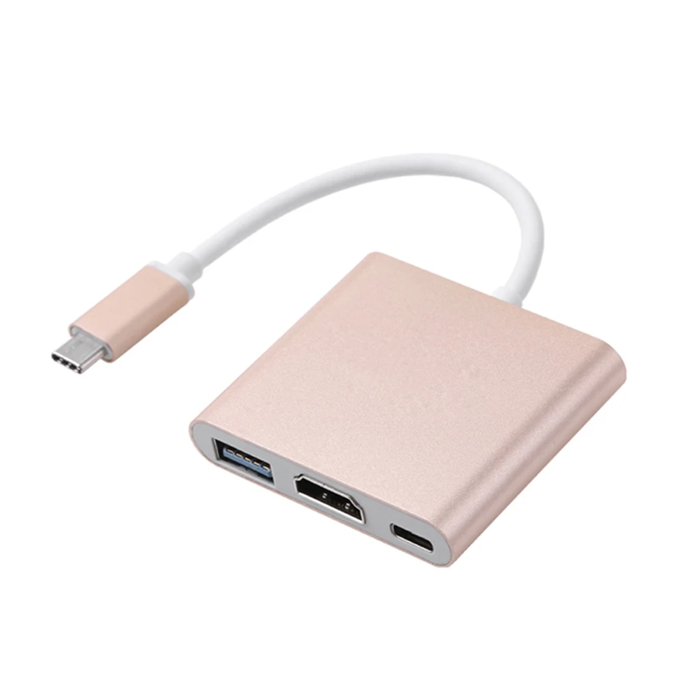 3 в 1 USB Type C к HDMI цифровой AV &amp OTG Женский адаптер зарядного устройства для 12 &quotApple New