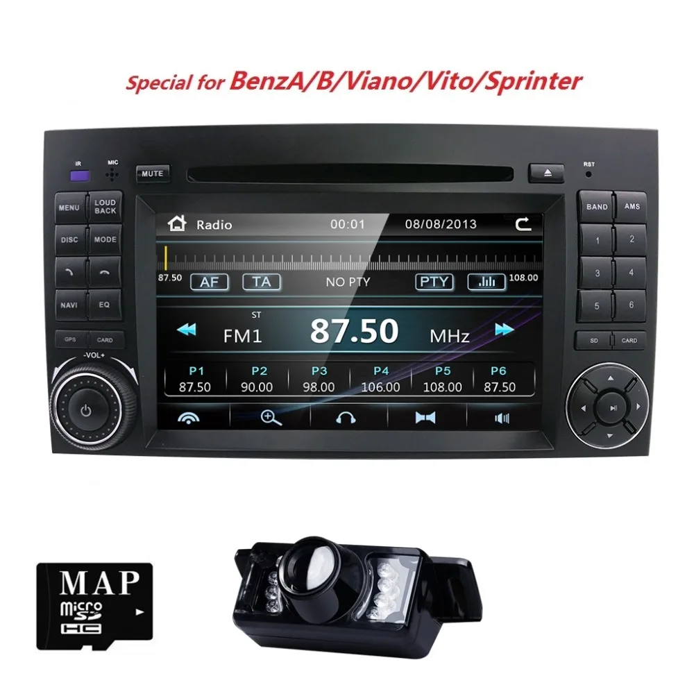 Clearance 7" AutoRadio Car Multimedia Player For Mercedes/Benz/Sprinter/B200/B-class/Vito/Viano W245/B170/W209/W169 2Din DVD GPS Navi SWC 1