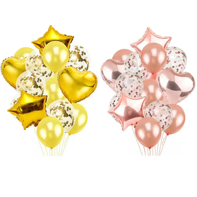 14pcs-12inch-18inch-Champagne-Gold-Air-Balloons-Birthday-Party-Helium-Balloon-Decorations-Wedding-Festival-Balon-Party