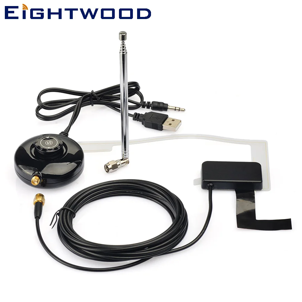 

Eightwood Universal Car DAB/DAB+Digital Radio Receiver Antenna SMA Connector USB Powered for Auto Radio or Home Radio System