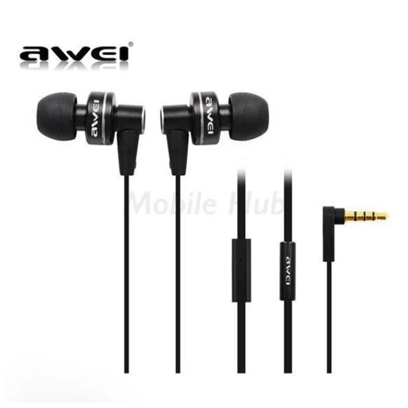 

Awei ES900i Stylish In-Ear Earphone 3.5mm Sports Earphones with Microphone Noise Cancelling For Phone