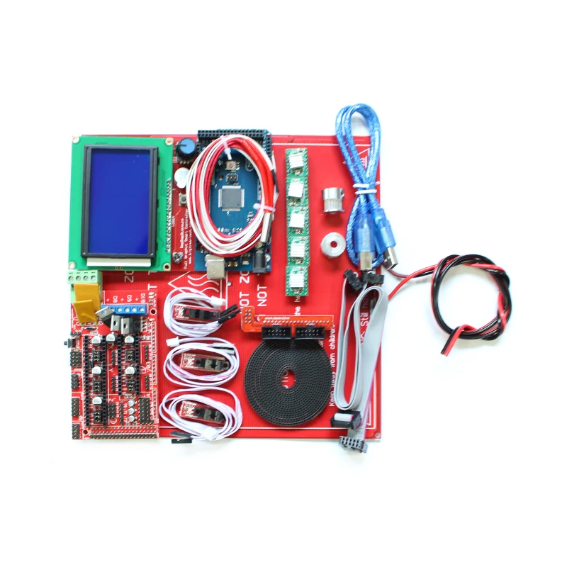  3D Printer Kit Ramps 1.4 + 12864 LCD + MK2B Heatbed + Controller  Prusa i3 free shipping 