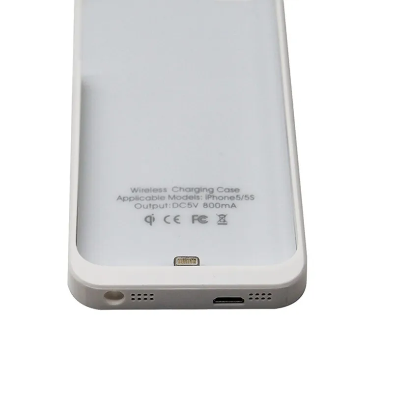QI Стандартный беспроводной зарядный приемник защитный чехол тонкий чехол для Apple Iphone 5 5S PC материал