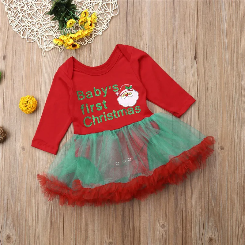 CANIS/платье для новорожденных девочек; рождественские боди; платья-пачки с принтом для девочек; одежда; платье-боди; Рождественский красный цвет