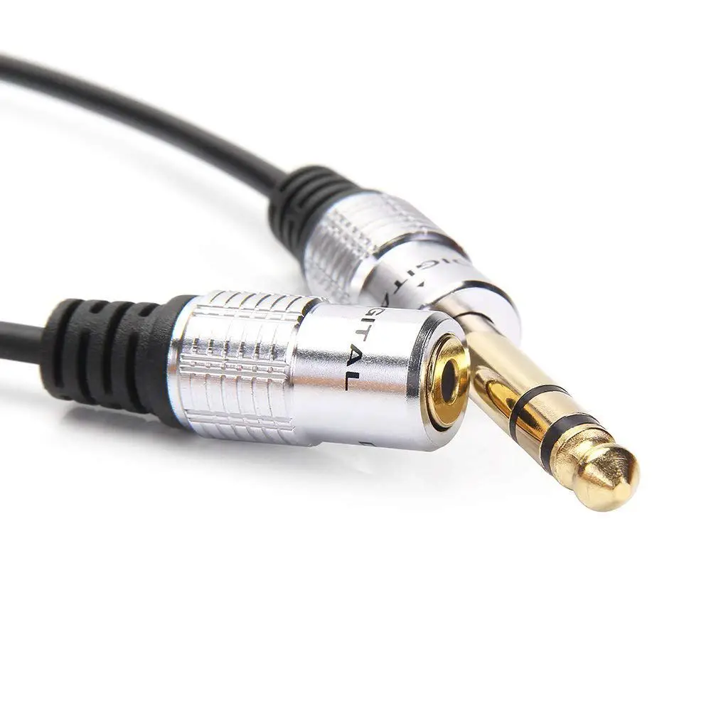 1/4 inch to 3.5mm Stereo Adapter Cable 6.35mm TRS Male to 3.5mm Female