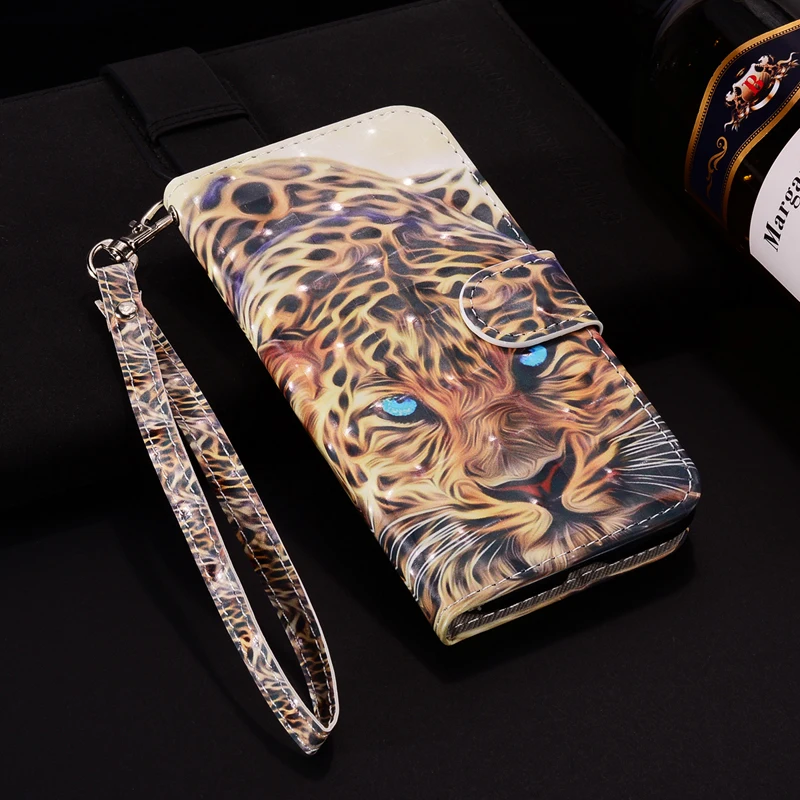 cute phone cases huawei Wallet Cover Huawei Honor 10 COL-L29A Leather Flip Case Huawei Honor10 COL-L29 COL-L29D Stand Cover 3D Painting Phone Bag Funda cute phone cases huawei