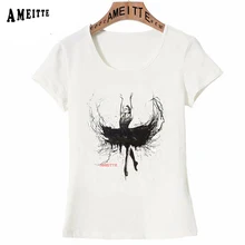 A bailarina do cisne preto graciosa mulher camiseta de verão feminino bonito dançarino arte menina casual camisetas ameitte moda mulher topos(China)