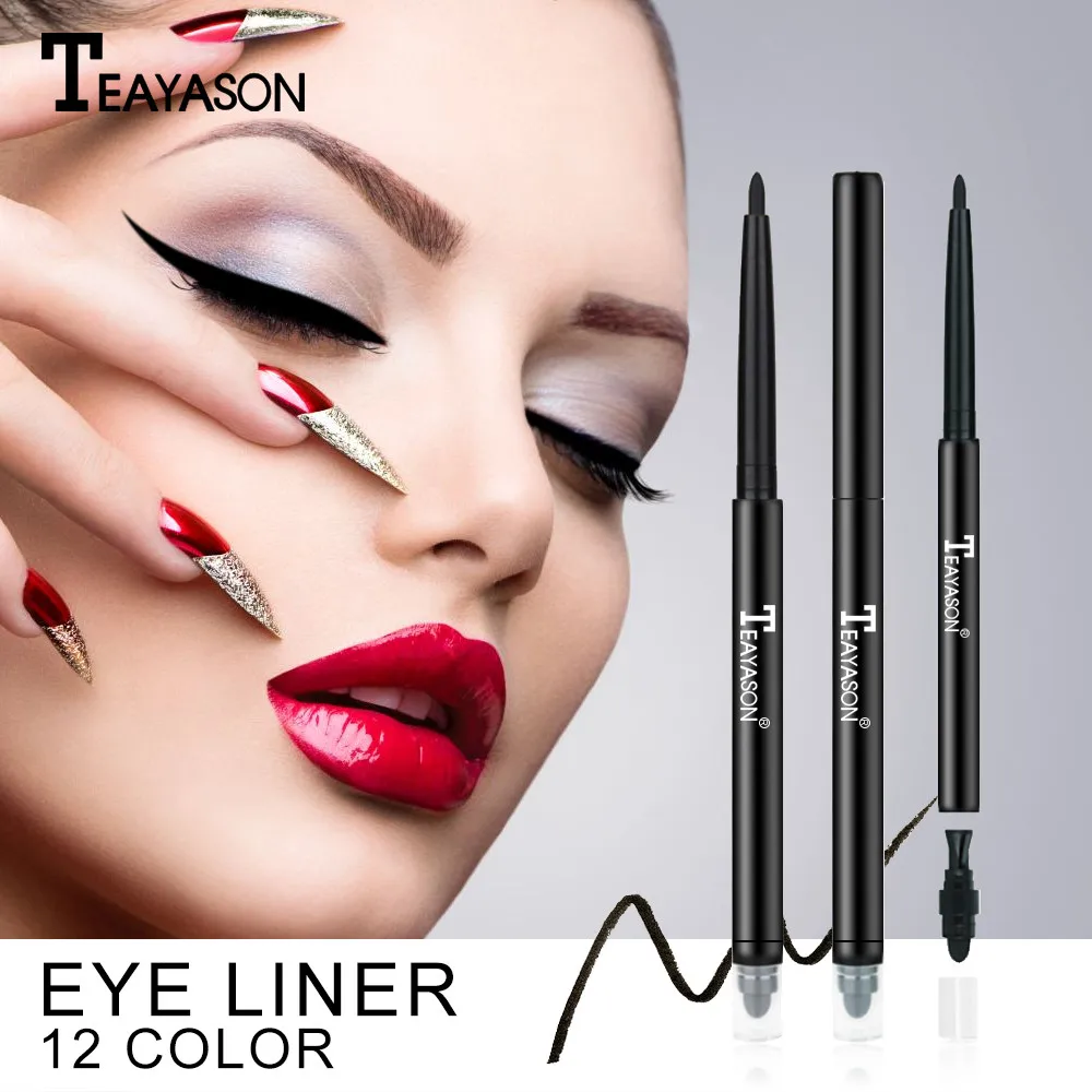 

Maquiagem 12 Colors Eye Makeup Set Eyeliner White Pencil Waterproof Beauty Eyes Liner Pen Cosmetics Eyes Cosmetic Makeup