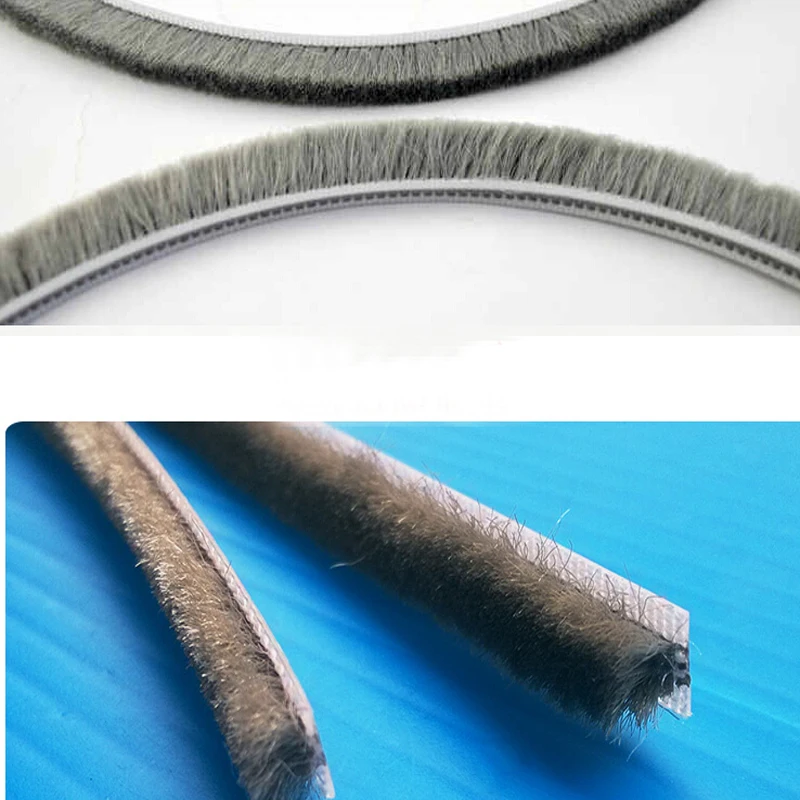7mm x 8mm aluminum sliding door window brush seal dustproof strip