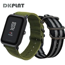 DKPLNT 20mm Common Nylon Bracelet For Huami Aamazfit Youth Smartwatch Band For Amazfit Bip Bit Youth Version Straps
