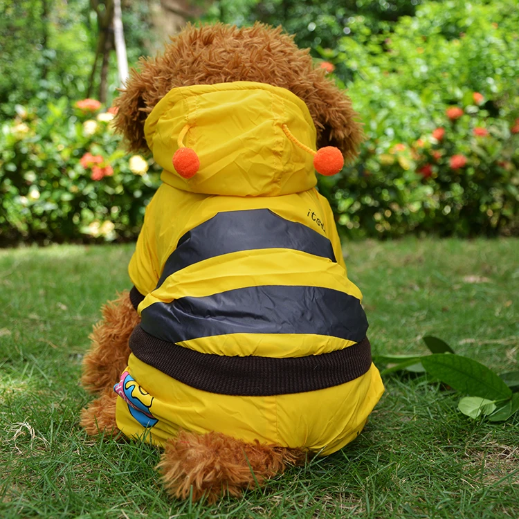 High Quality Cotton Stereo Bee Pattern Pet Dog Coat Warm Winter Jumpsuit Clothes for Dogsin Dog