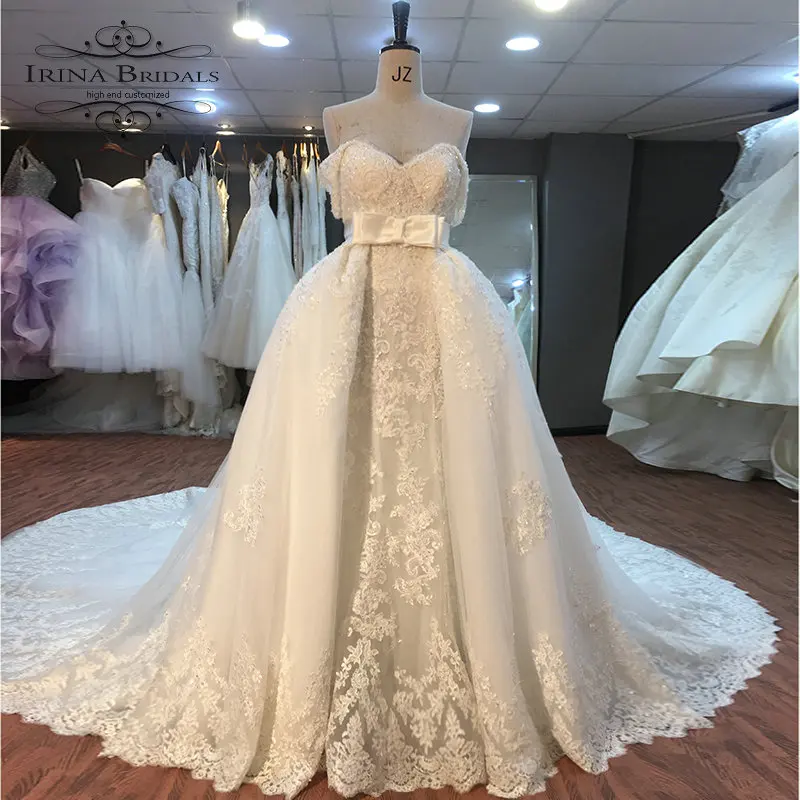 Платье-лодочка brautkleider hochzeitskleid с коротким рукавом и кружевной аппликацией