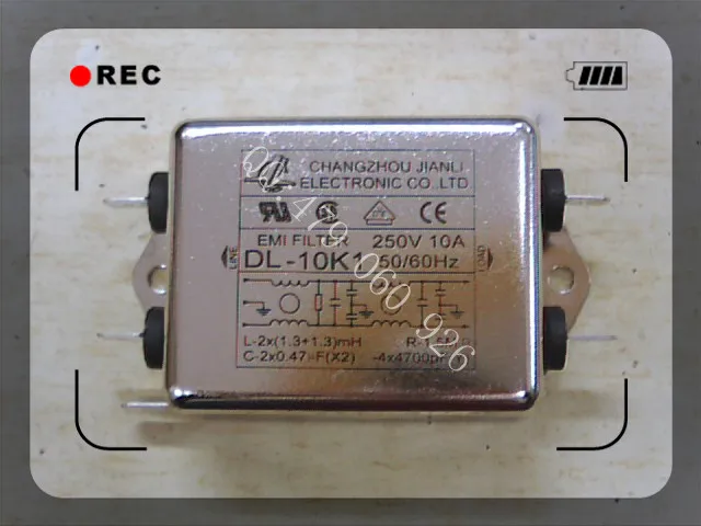 

[ZOB] Jianli EMI power filter DL-10K1 --3PCS/LOT