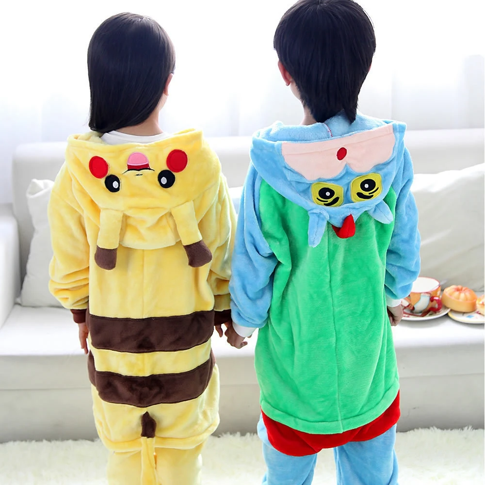 PKQ Зима Дети плюс размеры ночное белье Дешевые JINUO Пижама Onesie одежда для сна