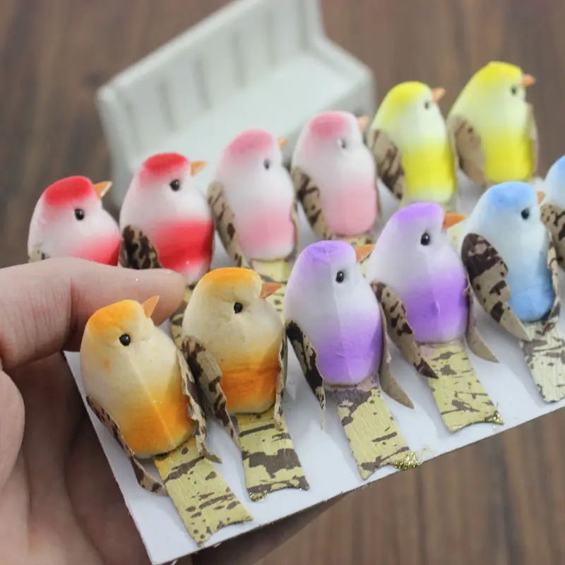 Foam Artificial Bird Wedding Wreath Decor Scrapbooking Craft Fake Flower Foam Artificial Bird Wedding Wreath Decor Scrapbooking Craft Fake Flower