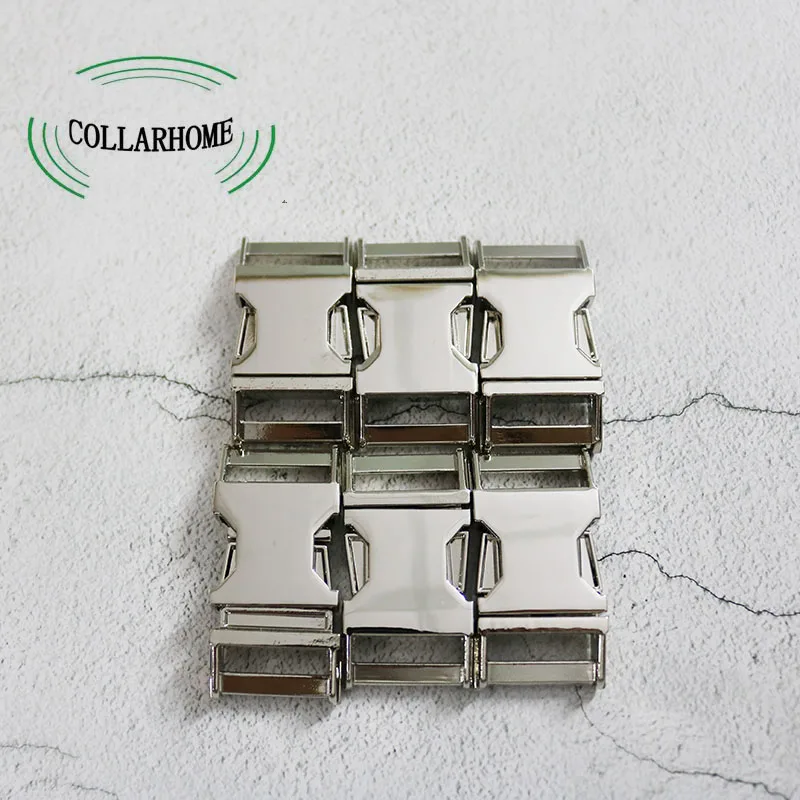 

20Pcs/Lot 5/8Inch(15mm) Curved Metal Release Buckle Durable And Strong Hardware DIY Personal Sewing Dog Collar Accessories