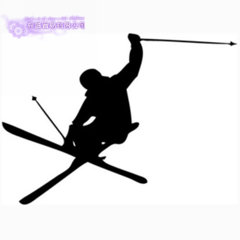 Ski Sticker Snowboarding Decal Skiing Posters Board Vinyl Wall Decals Pegatina Quadro Parede Decor Mural Ski Sticker