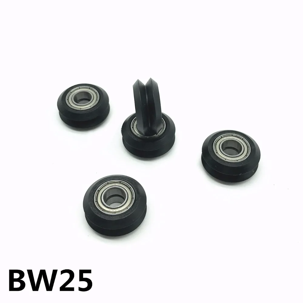 2 шт. BW25 V/W-groove Openbuilds 3D принтер пассивное колесо 20 Тип трек пластиковое шкива 4 5 6 8 9